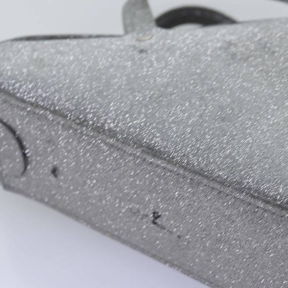 BALENCIAGA Triangle Duffle XS Hand Bag Leather 2way Silver 531048 Auth 74610 - Picture 14 of 16